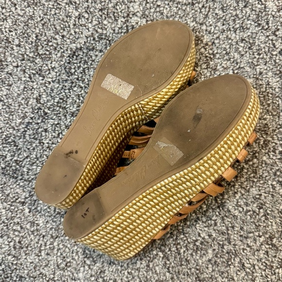 Sam Edelman Brown Woven Wedge Sandals - Picture 7 of 7